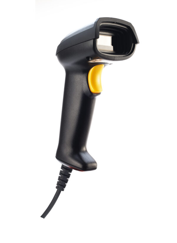 Lector de Código de Barra Láser 1D, SERIAL+PS, Incluye pedestal